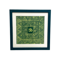 Aipan Painting 'Om'- Green