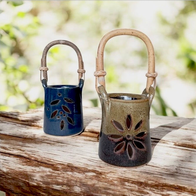 Essential Oil Burner with Bamboo Handle