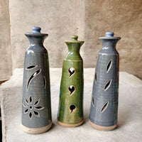 Tall Incense Stick Holder- Green