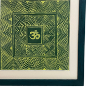 Aipan Painting 'Om'- Green