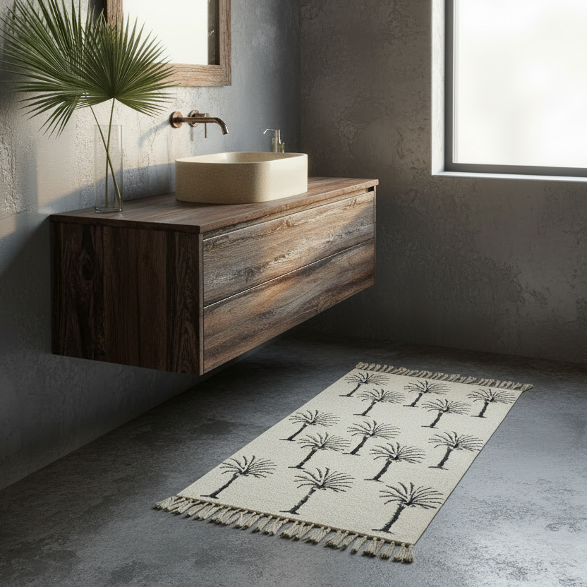 Tropical Palms Entryway Rug