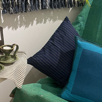 Blue Monsoon Kantha Cushion