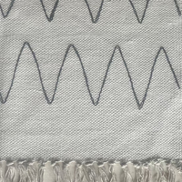 Embroidered Cotton Entryway Rug