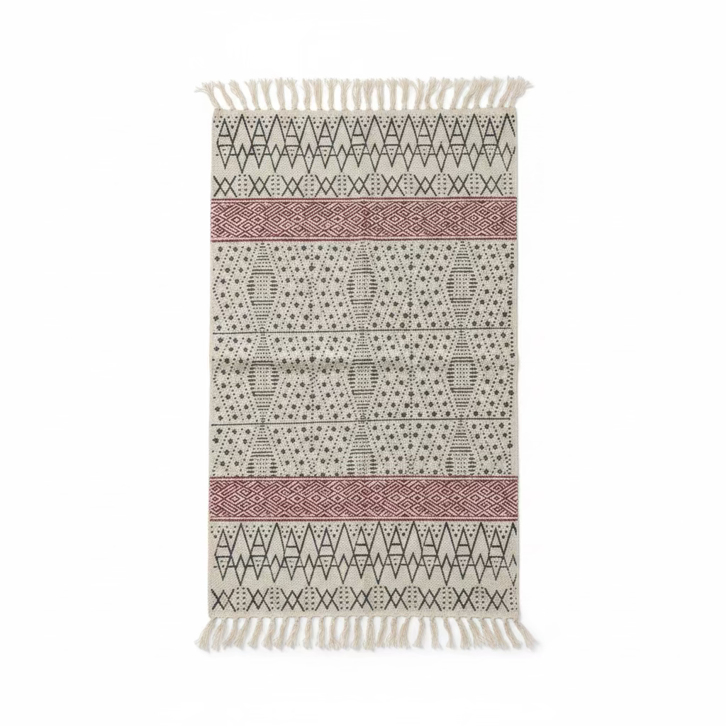 Cotton Printed Entryway Rug