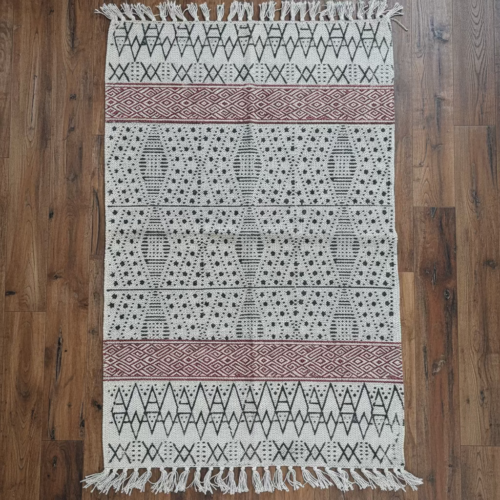 Cotton Printed Entryway Rug