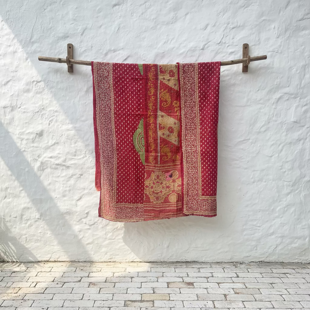 Vintage Kantha Throw #58