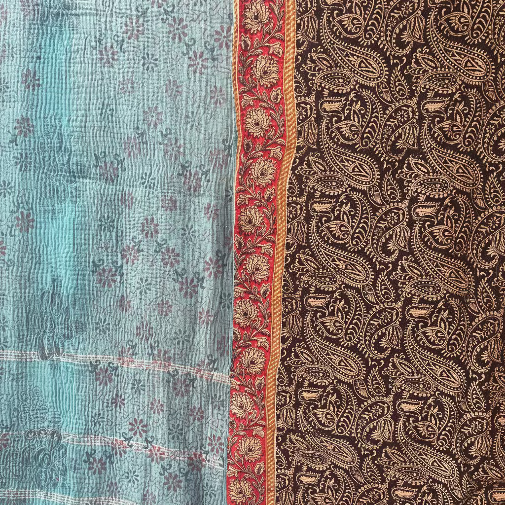 Vintage Kantha Throw #88