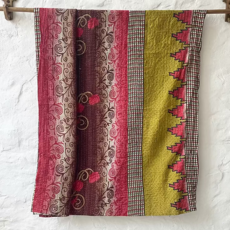 Vintage Kantha Throw #18