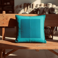 Lagoon Kantha Cushion