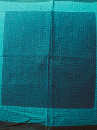 Lagoon Kantha Cushion