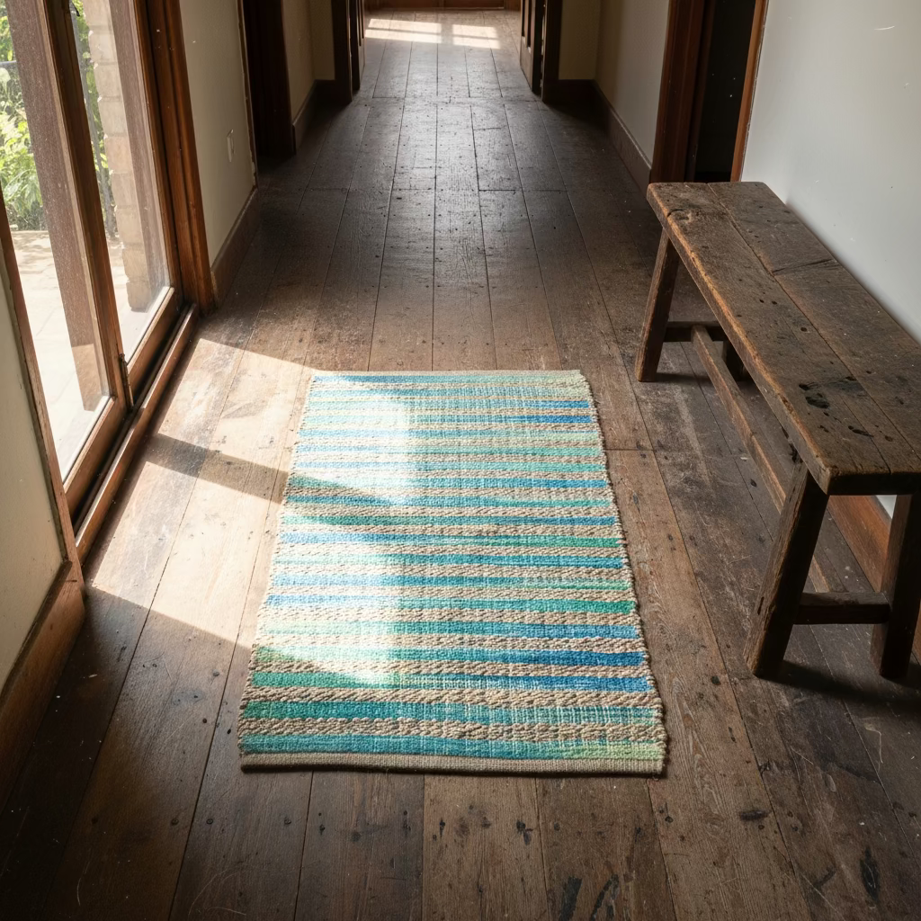 Marine Jute Chenille Rug