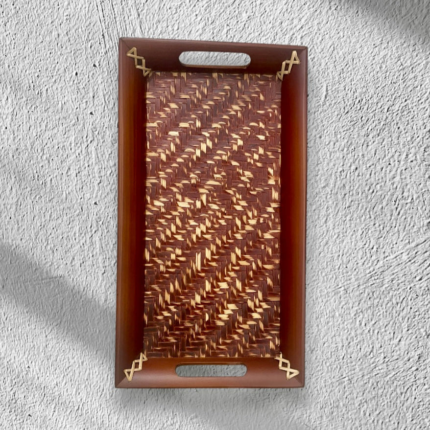 Mini Reddish Brown Tray- Distressed Finish