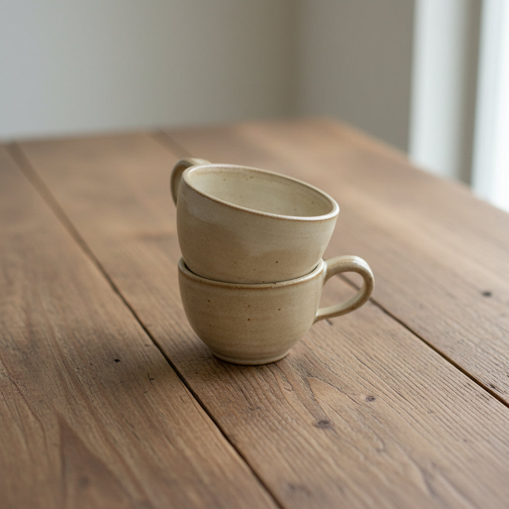 Cream Matte Espresso cups