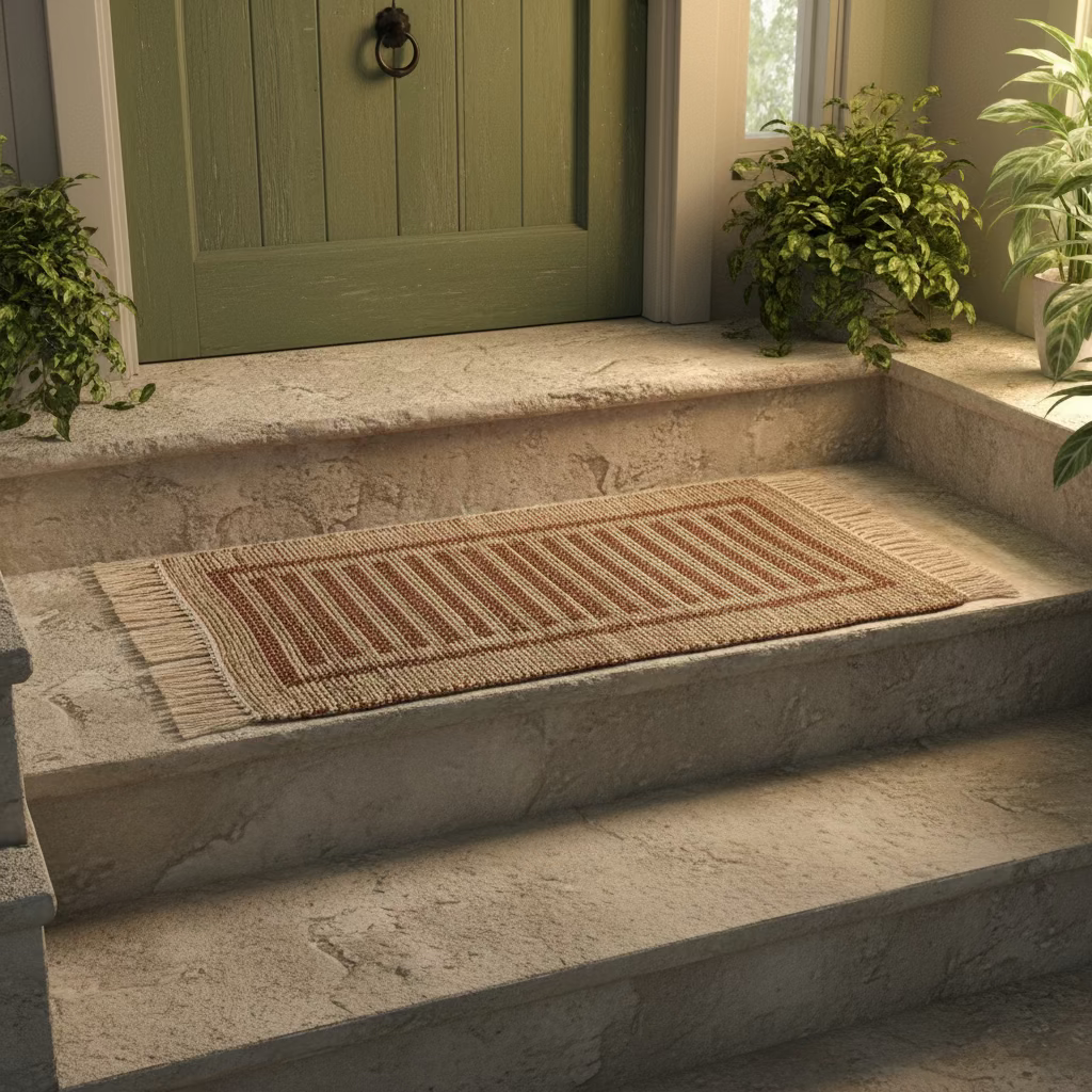 Textured Jute Entryway Rug