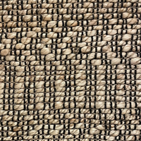 Black Thread & Natural Jute Entryway Rug