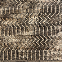 Black Thread & Natural Jute Entryway Rug