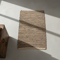 Jute & Leather Entryway Rug