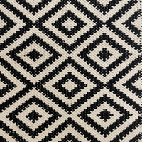 Black & White Cotton Entryway Rug
