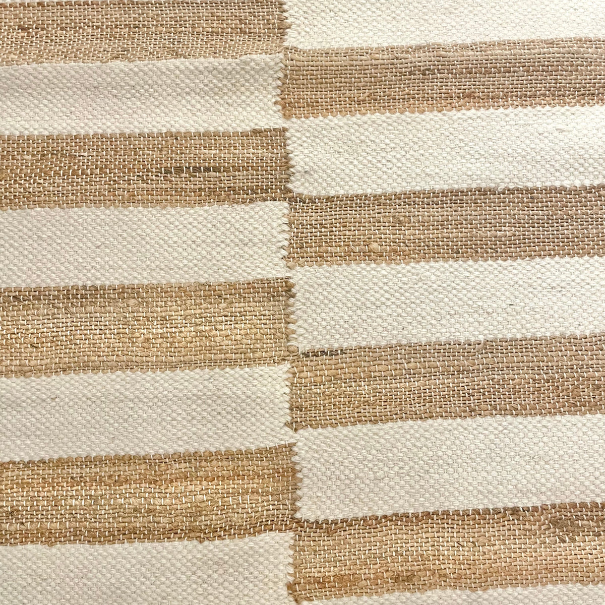 Sahara Stripe Cotton & Jute Runner Rug