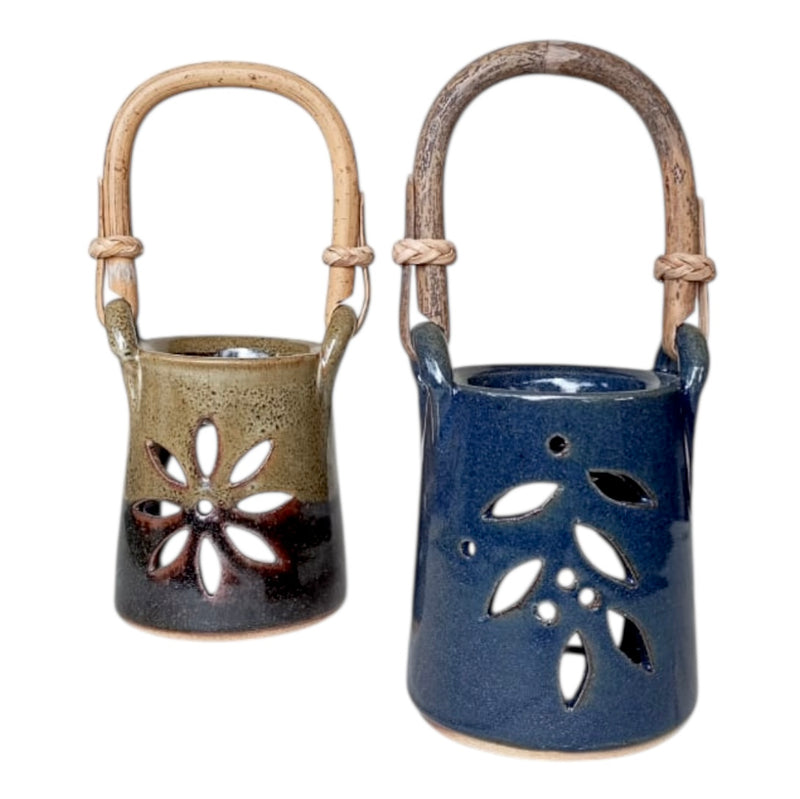 Essential Oil Burner with Bamboo Handle