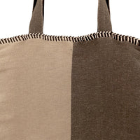 XL Tote bag- Beige & Green