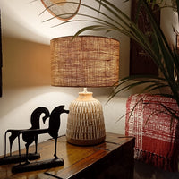 Honey Whitewash Table Lamp