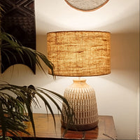 Honey Whitewash Table Lamp