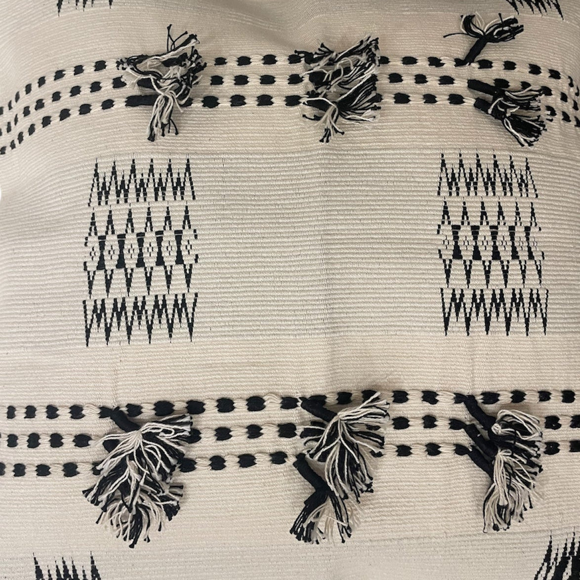 Sudku Black & White Cushion Cover