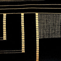 Black & golden yellow Cushion Cover - Lumbar Big