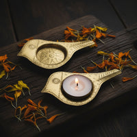 Brass Bird Tealight
