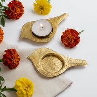 Brass Bird Tealight