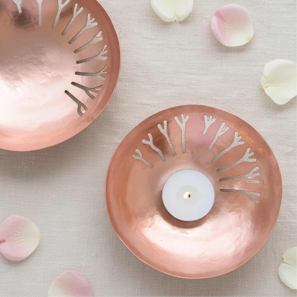 Copper Cutwork Tealight