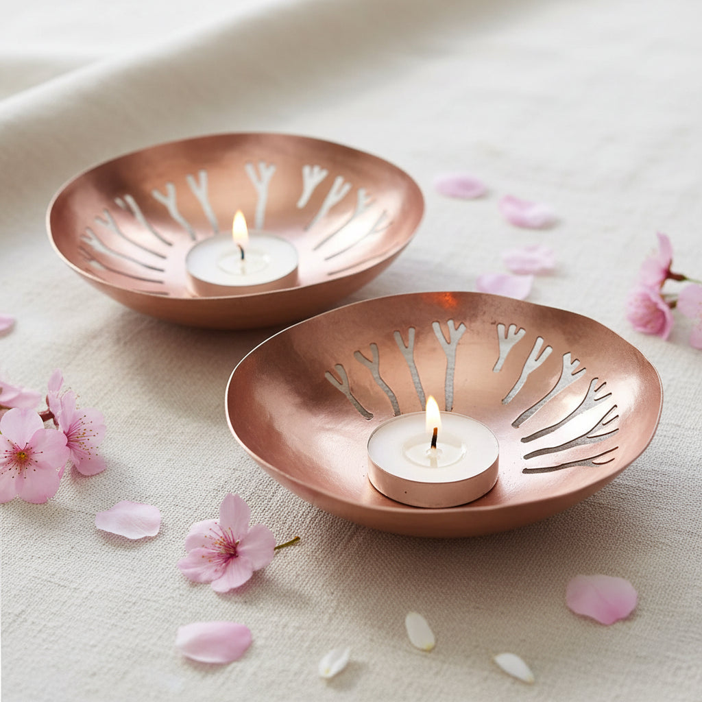 Copper Cutwork Tealight