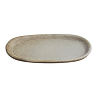 Oval Matte Blue Ceramic Plate