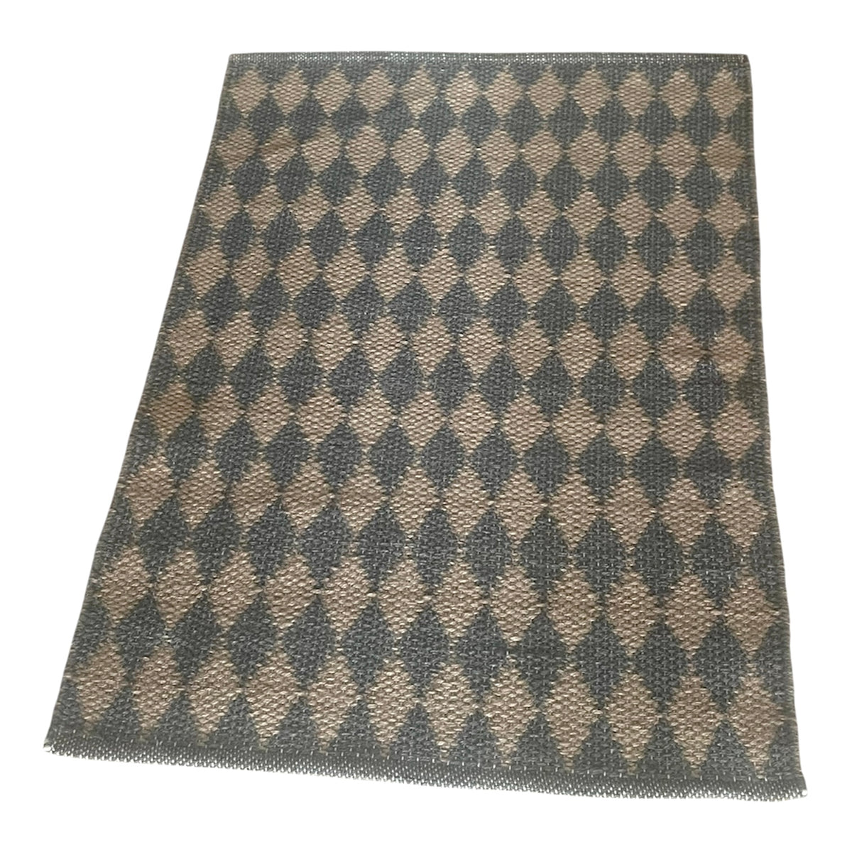 Slaty Diamond Jute Entryway Rug