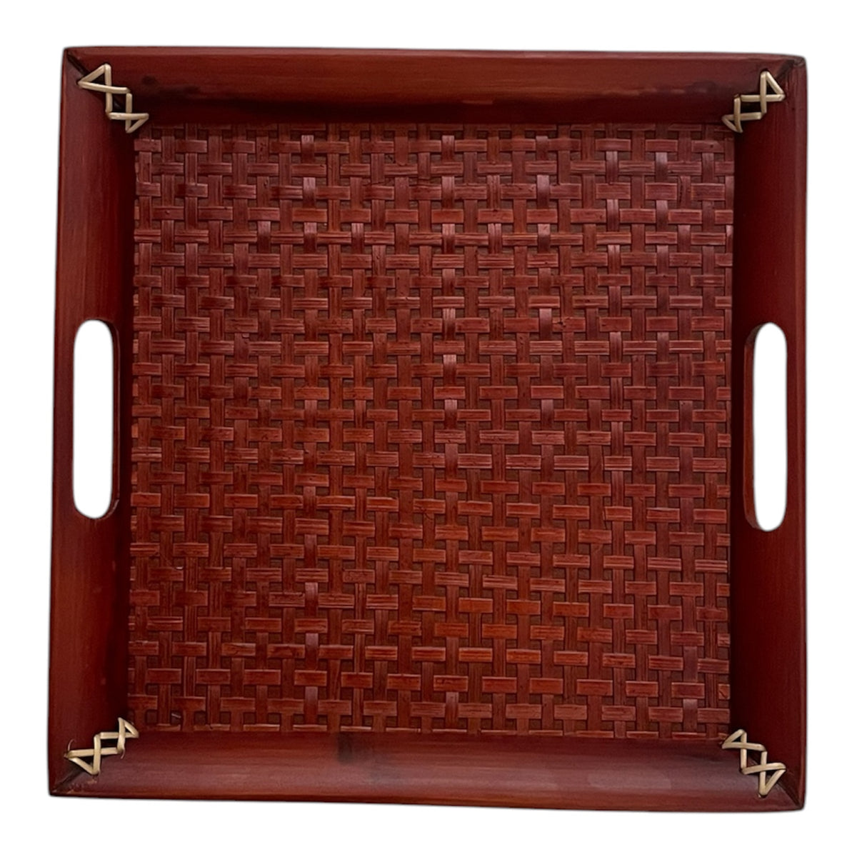 Bamboo Tray - Maroon