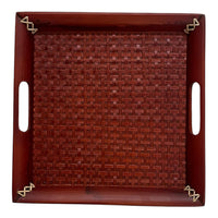 Bamboo Tray - Maroon