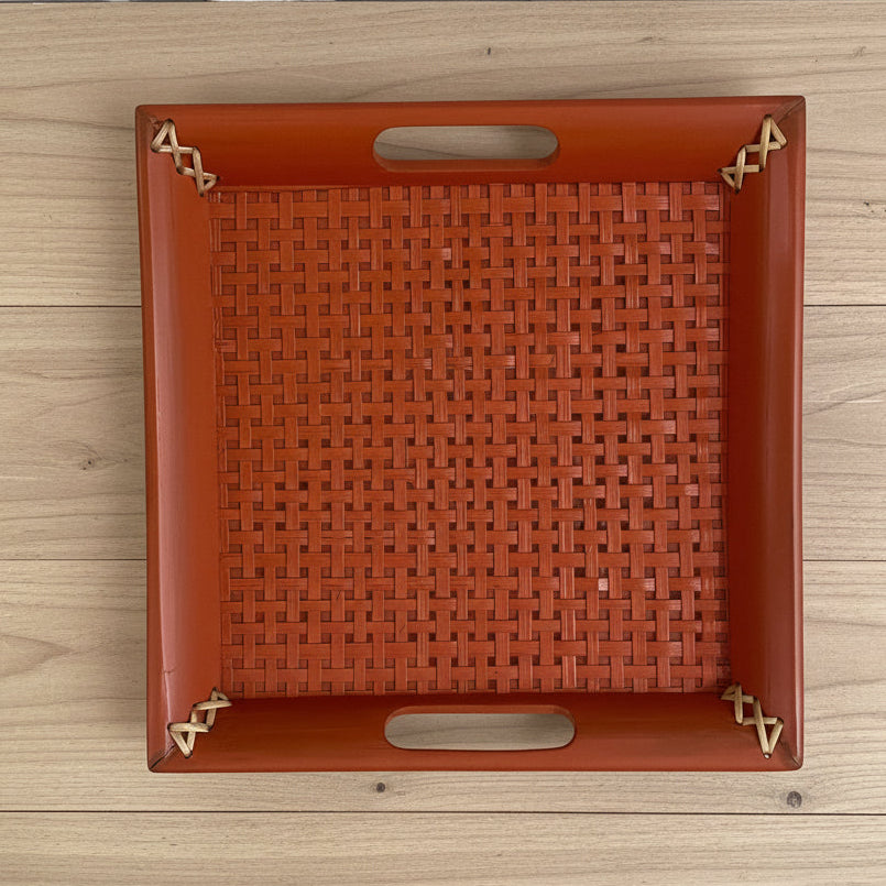 Bamboo Tray - Orange