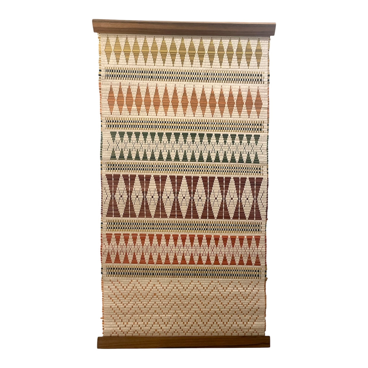 Bamboo & Loin Loom Wall Hanging- Pattern 008