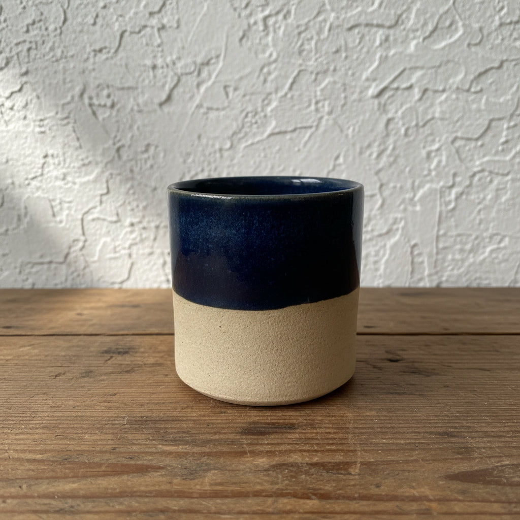 Blue White Dimple Ceramic Glass