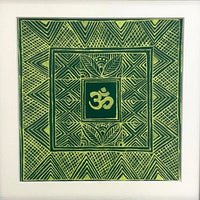 Aipan Painting 'Om'- Green