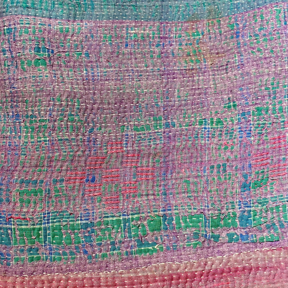 Purple Kantha Throw 308
