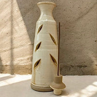 Tall Incense Stick Holder- Off White