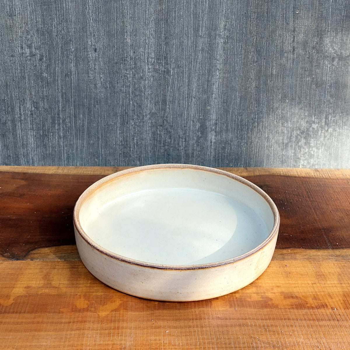 Ana Pasta Plate- Beige/Brown (Set of 2 plates)