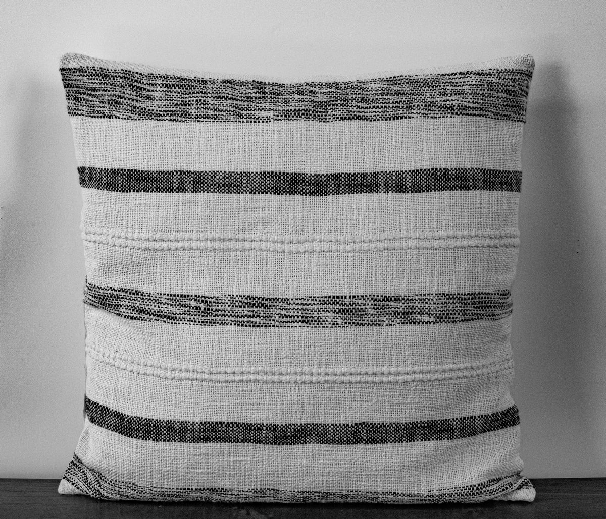 Black and White Stripes Cushion Cover
