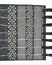 Black and White PET Yarn Rug