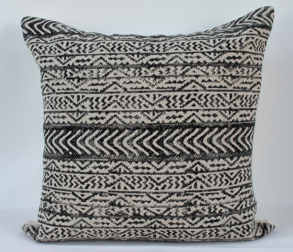 Black Three Teer Cushion Cover