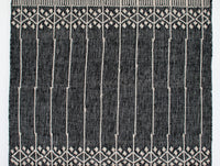 Black and White PET Yarn Rug