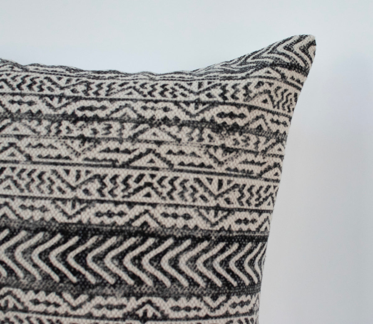 Black Three Teer Cushion Cover