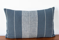 Slate Gray Stripes Cushion Cover
